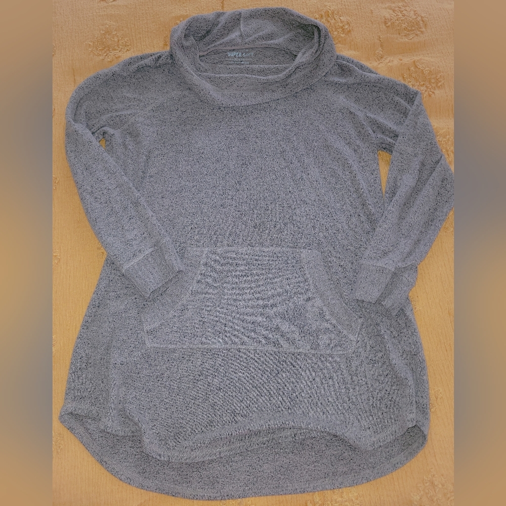 Torrid Super Soft Plush Cowl Neck Raglan Tunic Sweatshirt